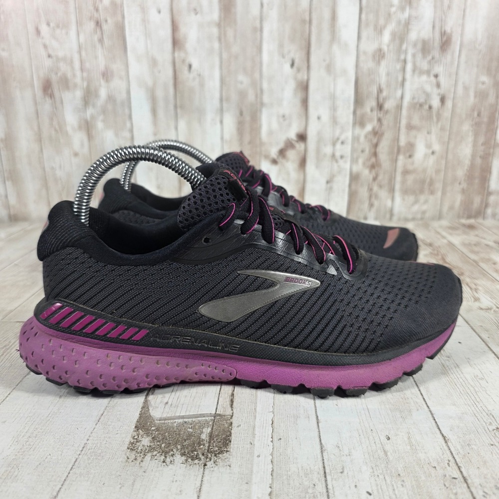 Brooks Adrenaline GTS 20 Mens Running Shoes Black Pink 1202961B062 Size 8